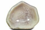 Polished Banded Agate and Amethyst Bowl - Madagascar #362023-1